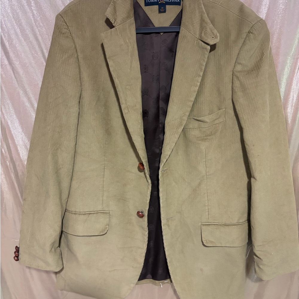 Tommy Hilfiger Light Beige Corduroy Sport Coat